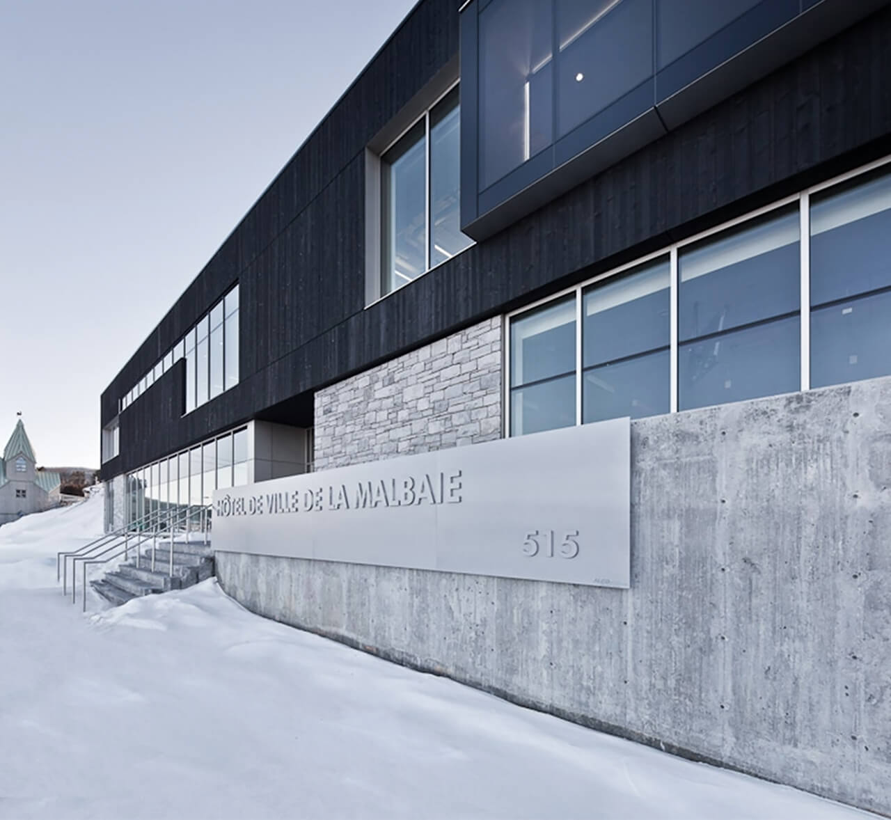 Laure-Conan library and city hall in La Malbaie - Circum Architecture