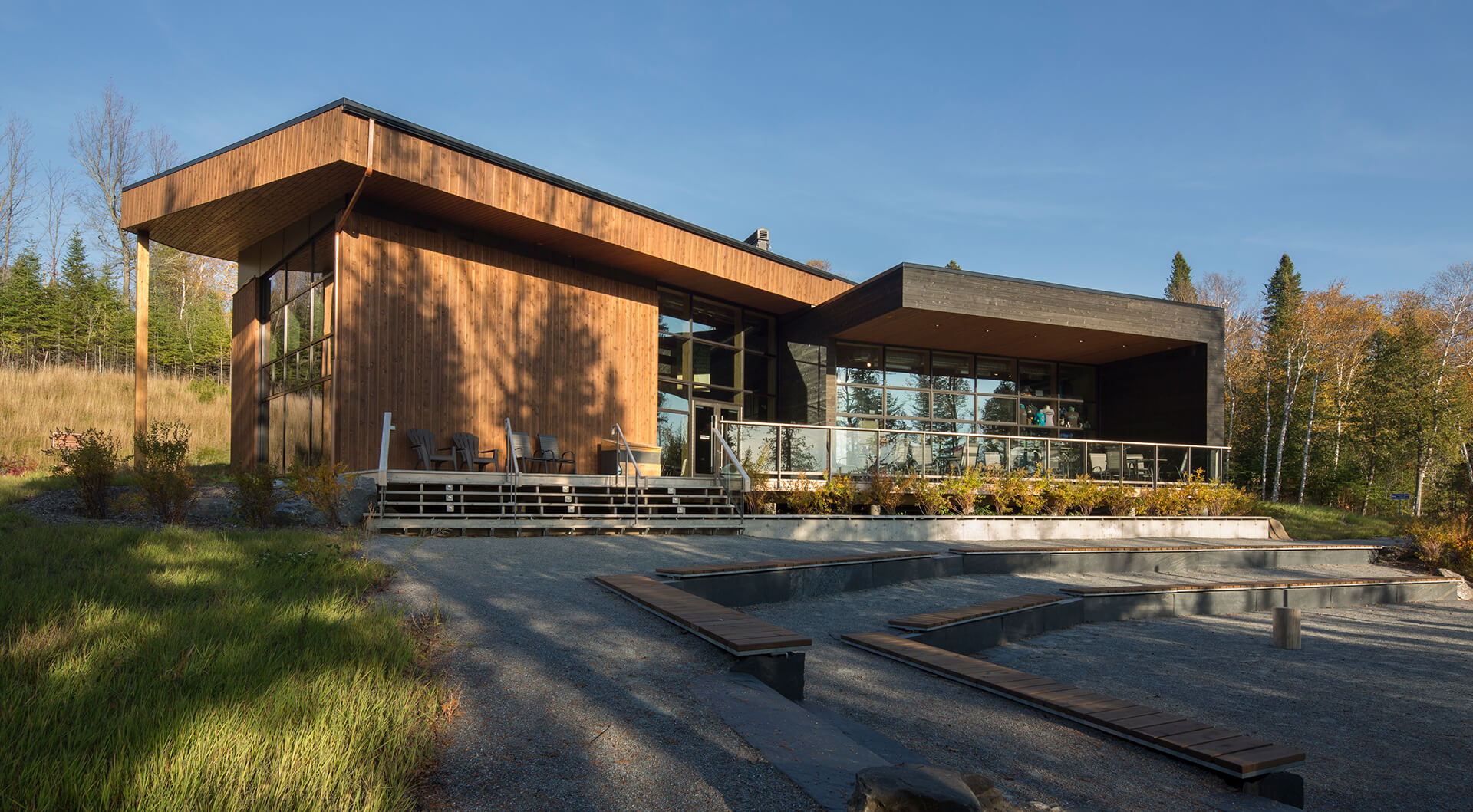Parc National du Lac Témiscouata discovery and visitors centre - Circum Architecture